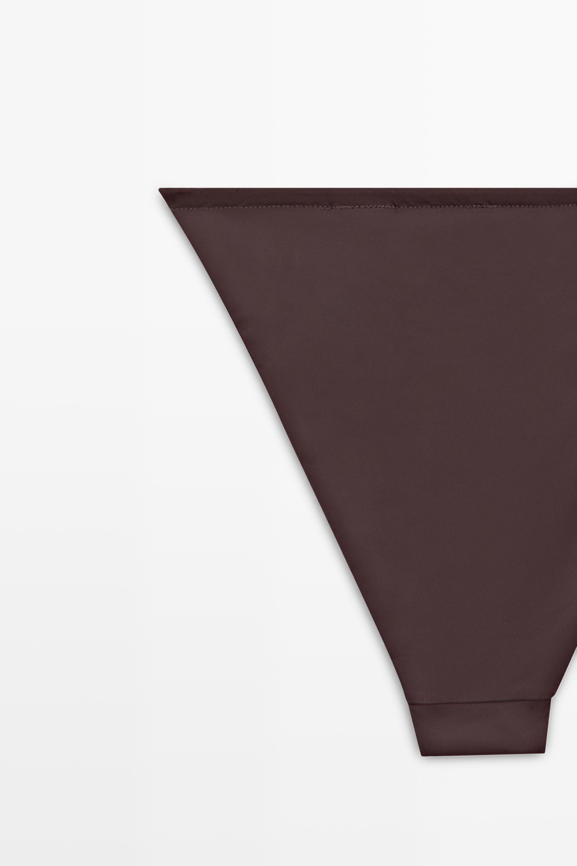 Bas de bikini à lien contrastant